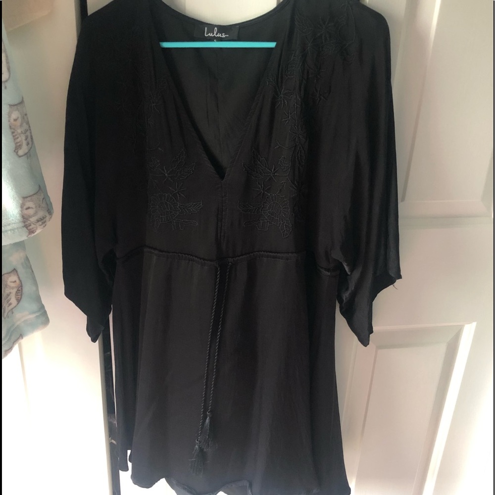 Black lulus short sleeve dress